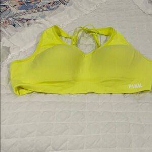PINK Victoria's Secret Bright Yellow Sports Bra